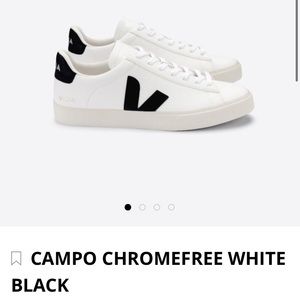 Veja Campo White and Black Size 39